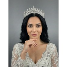 Magic Tiara Kristal Taşlı El Yapımı Taç – Özel Günler Için Işıltılı Seçim