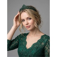 Magic Tiara Kristal Taşlı Zarif Gelin Tacı - Işıltılı Düğün Saç Aksesuarı