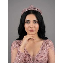 Magic Tiara Kristal Taşlı Zarif Gelin Tacı - Işıltılı Düğün Saç Aksesuarı