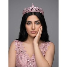 Magic Tiara Kristal Taşlı Zarif Gelin Tacı - Işıltılı Düğün Saç Aksesuarı