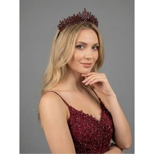 Magic Tiara Kristal Taşlı Işıltılı Gelin Tacı - Zarif Kraliçe Model Düğün Saç Aksesuarı