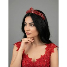 Magic Tiara Kristal Taşlı Zarif Gelin Tacı - Işıltılı Düğün Saç Aksesuarı