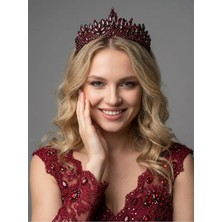 Magic Tiara Kristal Taşlı Zarif Gelin Tacı - Işıltılı Düğün Saç Aksesuarı