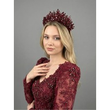 Magic Tiara Gösterişli Taşlı Prenses Tacı – Kına ve Nişan Geceleri Için
