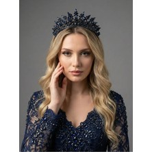 Magic Tiara Kraliyet Işıltılı Kristal Gelin Tacı