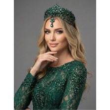 Magic Tiara Kristal Gelin Tacı – 7 Farklı Renk Seçeneğiyle Işıltılı Zarafet