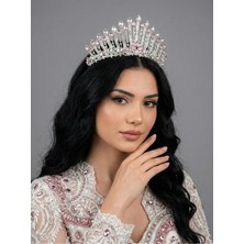 Magic Tiara Işıltılı Kına Gecesi Tacı – Kristal Taşlı Gösterişli Model