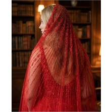 Magic Tiara Işıltılı Gelin Duvağı – Simli ve El Işlemeli Tül