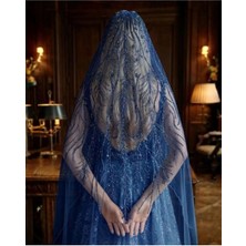 Magic Tiara Taş Işlemeli Gelin Duvak – Işıltılı Tül Duvak