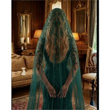 Magic Tiara Zarif Işıltılı Duvak – Gelin Tülü, Parlak Boncuk Detaylı