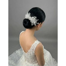 Magic Tiara Kristal Taşlı Saç Tokası – El Yapımı Özel Gün Aksesuarı