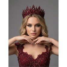 Magic Tiara Işıltılı Kristal Gelin Tacı- Özel Gün Saç Aksesuarı