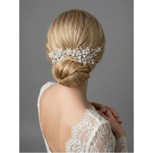 Magic Tiara El Yapımı Boncuklu Saç Tarağı – Özel Günler Için Zarif Topuz Aksesuarı