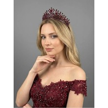 Magic Tiara Kristal Taşlı Işıltılı Gelin Tacı - Zarif Kraliçe Model Düğün Saç Aksesuarı