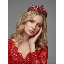 Magic Tiara Kristal Taşlı Zarif Gelin Tacı - Işıltılı Düğün Saç Aksesuarı