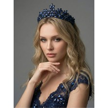 Magic Tiara Kristal Taşlı Büyüleyici Gelin Tacı - Işıltılı Düğün Saç Aksesuarı