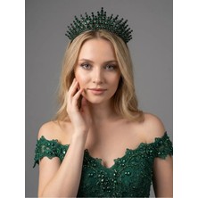 Magic Tiara Gösterişli Taşlı Prenses Tacı – Kına ve Nişan Tacı