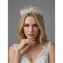 Magic Tiara Işıltılı Kristal Taşlı Taç – El Yapımı Zarif Tasarım
