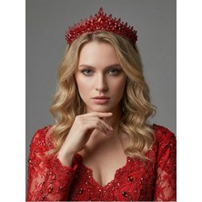 Magic Tiara Kristal Taşlı Taç – Zarif ve Gösterişli Özel Gün Tacı