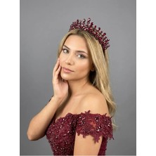Magic Tiara Kristal Taşlı Işıltılı Gelin Tacı - Zarif Düğün Saç Aksesuarı