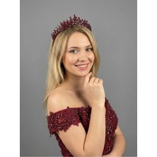 Magic Tiara Kristal Taşlı Zarif Gelin Tacı - Işıltılı Düğün Saç Aksesuarı