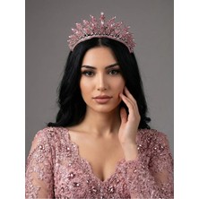 Magic Tiara Kraliyet Işıltılı Kristal Gelin Tacı