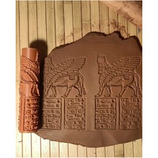 Feyza Design 15 cm Doku Rulosu, Seramik ve Polymer Kil Desenli Oklava
