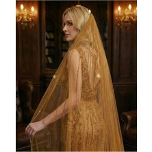 Magic Tiara Şerit Detaylı Gelin Duvağı – Zarif ve Modern Dokunuş