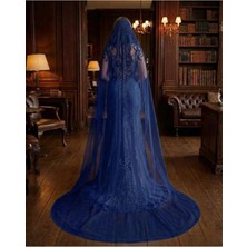 Magic Tiara Yoğun Işlemeli Gelin Duvak – Işıltılı Beyaz Tül Aksesuar