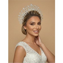 Magic Tiara Kristal Işıltılı Gelin Tacı – 7 Renk Seçeneğiyle Işıldayın