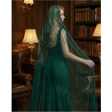 Magic Tiara Kristal Boncuklu Gelin Duvağı – Işıltılı ve Modern Zarafet