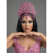 Magic Tiara Göz Alıcı Kristal Taşlı Gelin Tacı – El Yapımı Işıltılı Kraliçe Tasarım