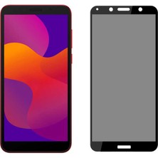 Maks Technology Huawei Y5P Mkst New 5d Privacy Temperli Ekran Koruyucu - Siyah