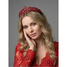 Magic Tiara Kristal Taşlı Işıltılı Kraliçe Model Gelin Tacı - Zarif Düğün Saç Aksesuarı