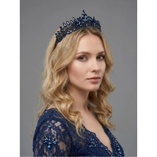 Magic Tiara Kristal Taşlı Zarif Gelin Tacı - Işıltılı Düğün Saç Aksesuarı