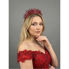Magic Tiara Gösterişli Taşlı Prenses Tacı – Kına ve Nişan Tacı