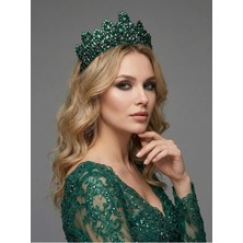 Magic Tiara Işıltılı Kristal Taç – El Yapımı Özel Gün Tacı