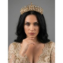 Magic Tiara Kristal Taşlı El Yapımı Taç – Özel Günler Için Işıltılı Seçim