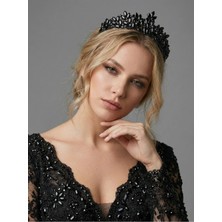 Magic Tiara Kristal Taşlı Büyüleyici Gelin Tacı - Işıltılı Düğün Saç Aksesuarı
