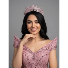 Magic Tiara Gösterişli Taşlı Prenses Tacı – Kına ve Nişan Tacı