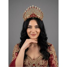 Magic Tiara Düğün/kına Gecesi Için Işıltılı Kristal Gelin Tacı – Farklı Renk Seçenekleriyle