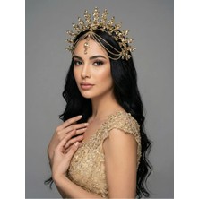Magic Tiara Işıltılı Kristal Gelin Tacı – 7 Renk Seçeneğiyle Zarafetin Ta Kendisi