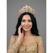 Magic Tiara Işıltılı Kına Gecesi Tacı – Kristal Taşlı Gösterişli Model