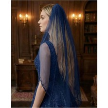 Magic Tiara Boncuk Kenar Detaylı Gelin Duvağı – Romantik ve Şık Dokunuş