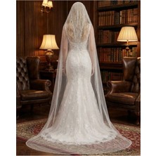 Magic Tiara Kristal Boncuklu Gelin Duvağı – Işıltılı ve Modern Zarafet