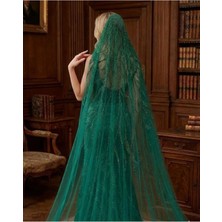 Magic Tiara Işıltılı Boncuk Işlemeli Gelin Duvağı – Şık ve Zarif Tasarım