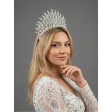 Magic Tiara Düğün/kına Gecesi Için Işıltılı Kristal Gelin Tacı – Farklı Renk Seçenekleriyle