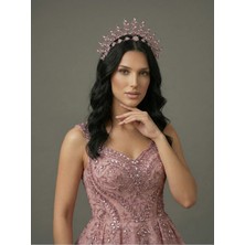 Magic Tiara Işıltılı Kristal Gelin Tacı – 7 Renk Seçeneğiyle Işıldayın
