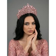 Magic Tiara El Yapımı Kristal Gelin Tacı – Işıltılı ve Modern Tasarım