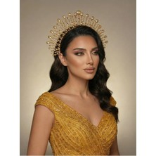 Magic Tiara Kristal Işıltılı Gelin Tacı – 7 Renk Seçeneğiyle Işıldayın